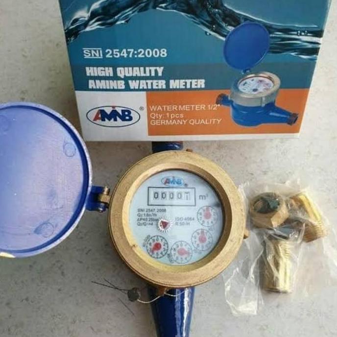 Meteran Air Besi Amnb Sni / Meteran Pdam / Water Meter Besi Amnb Sni