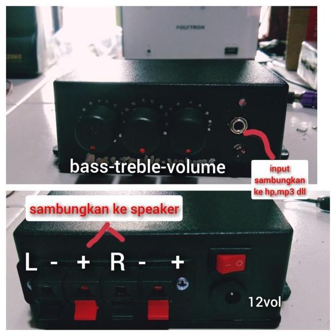 amplifier mini 12vol volume,treble bass
