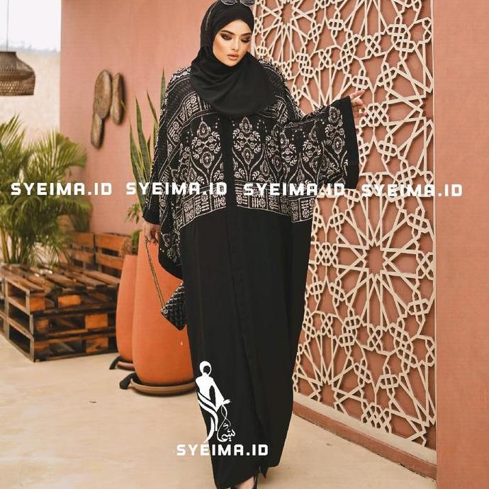 Antalya Abaya Exclusive Abaya premium abaya hitam motif abaya exclsive abaya saudi gamis saudi jubah