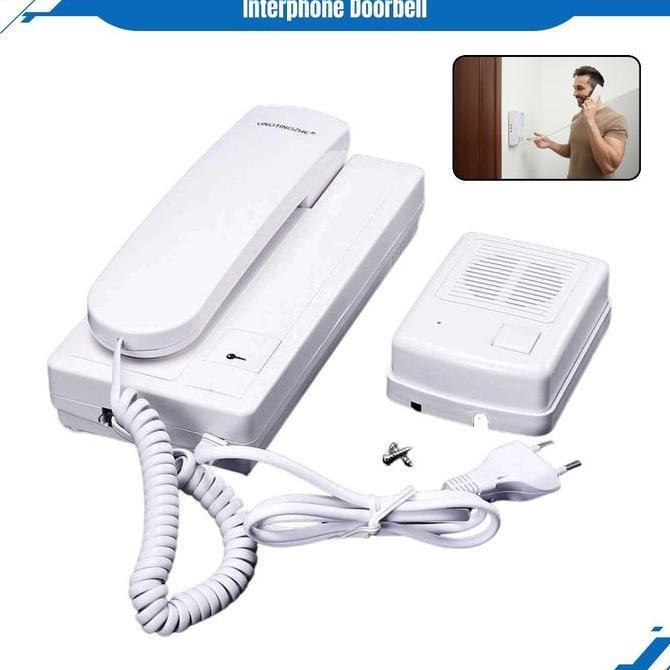 Interphone Telpon Doorbell Komunikasi Dua Arah Bel Dan Telepon 2 Way