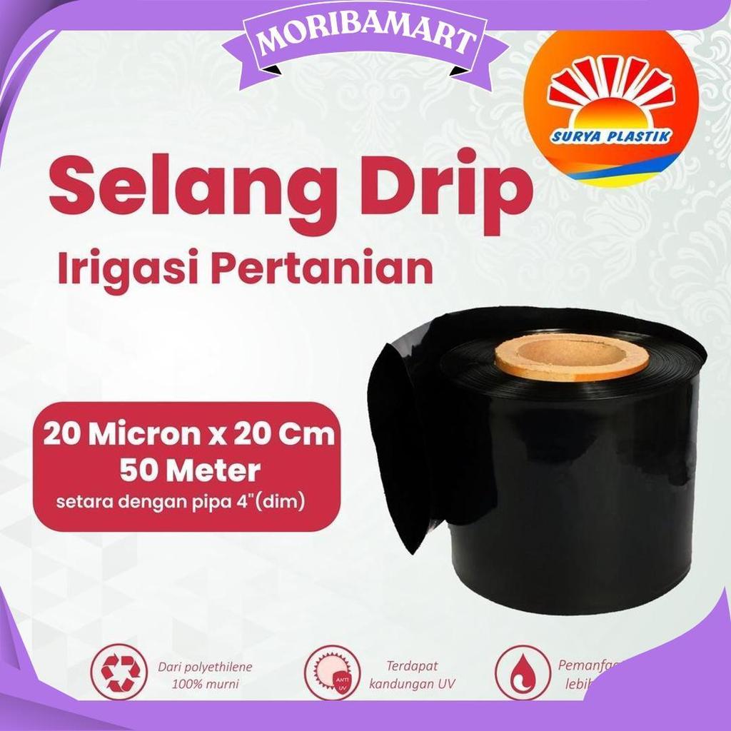 Selang Drip 20 Micron 4 Dim 50 Meter - Pipa 4 Inch Cod