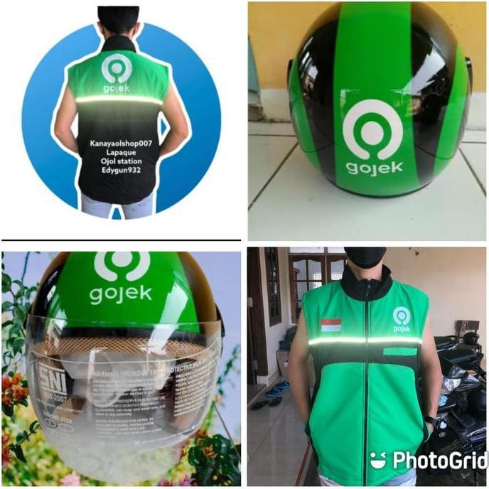 FYP PROMO ATRIBUT DRIVER GOJEK ROMPI & HELM GOJEK TERBARU FYP