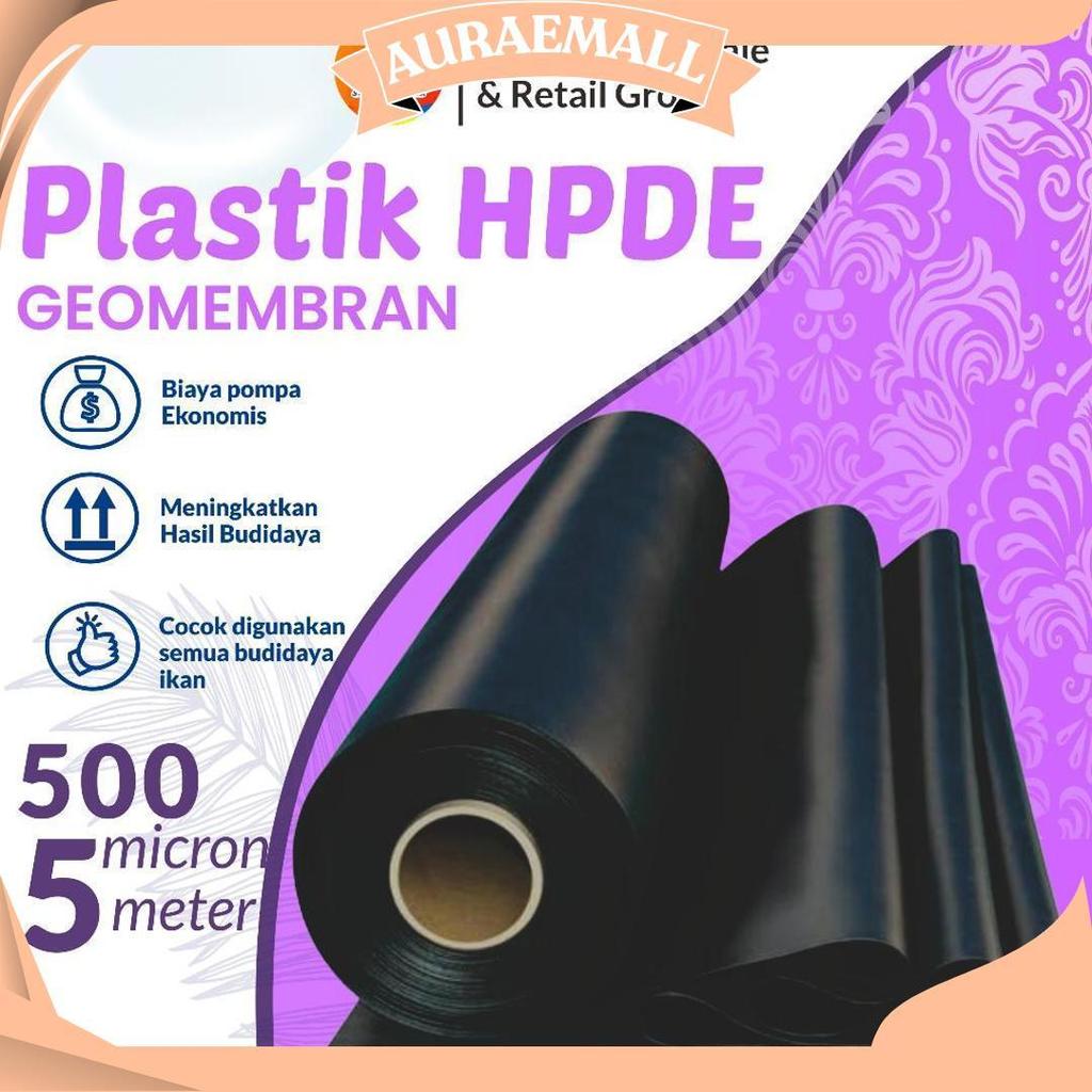 Geomembran Hdpe Tebal 500 Micron Lebar 5 Meter Ori