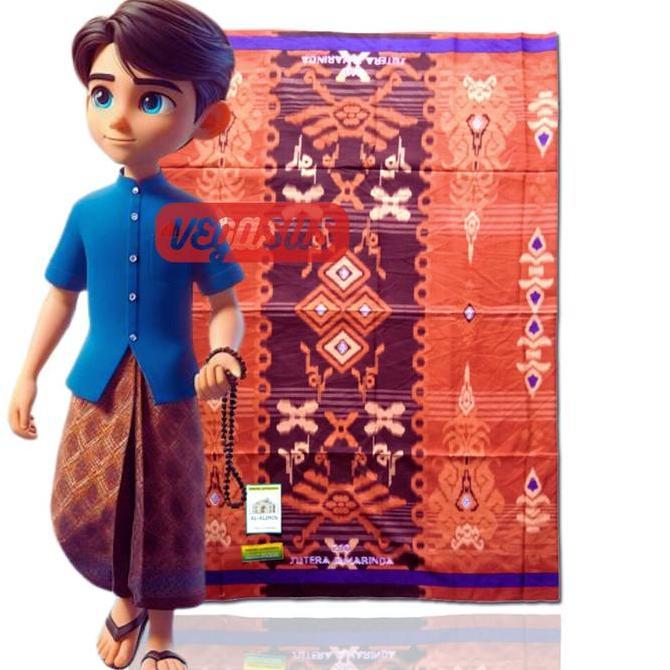 DB80>> Sarung Samarinda anak Junior-Kain Sarung Motif Samarinda 210 Anak laki-laki 5-12 Tahun Muslim