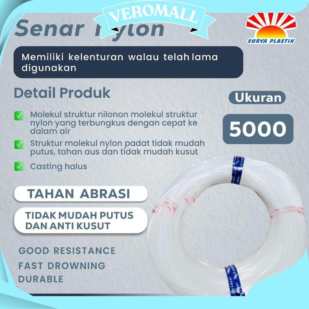 Senar Cap Ikan Kakap  Ukuran 5000 (140)  Per Roll /Tali Senar Pancing / Senar Layangan Sale