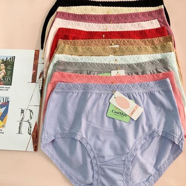 Yadaili 613 Original/ Celana Dalam Wanita Katun Renda/ Celana Dalam Yadaili Katun Polos/ 6pc Pakaian