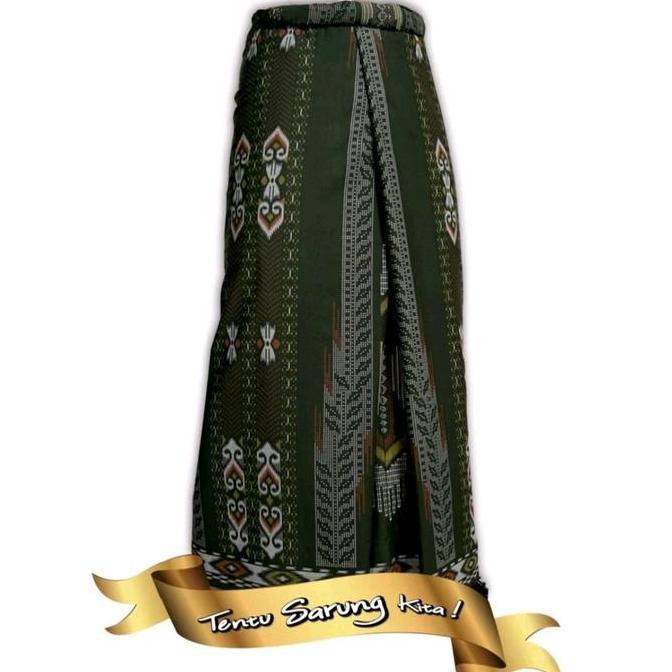 DE102 >> Sarung Atlas Idaman KEMBANG Dewasa Motif Batik Muslim Santri Pria Pekalongan Katun Kotak Le