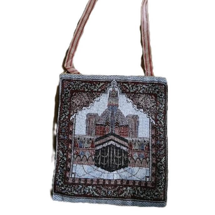 DF375>> Sajadah Tas Motif Oleh-Oleh Souvenir Pengajian Pernikahan Haji Umroh