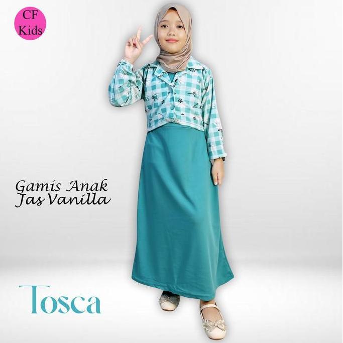 DF16 }} CF Kids Gamis Jas Set Vanilla Anak Perempuan