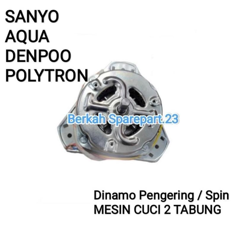 Dinamo Pengering Mesin Cuci Polytron Aqua Sanyo Mesin Denpoo Kaki 3 Untuk 2 Tabung Sparepart mesin c