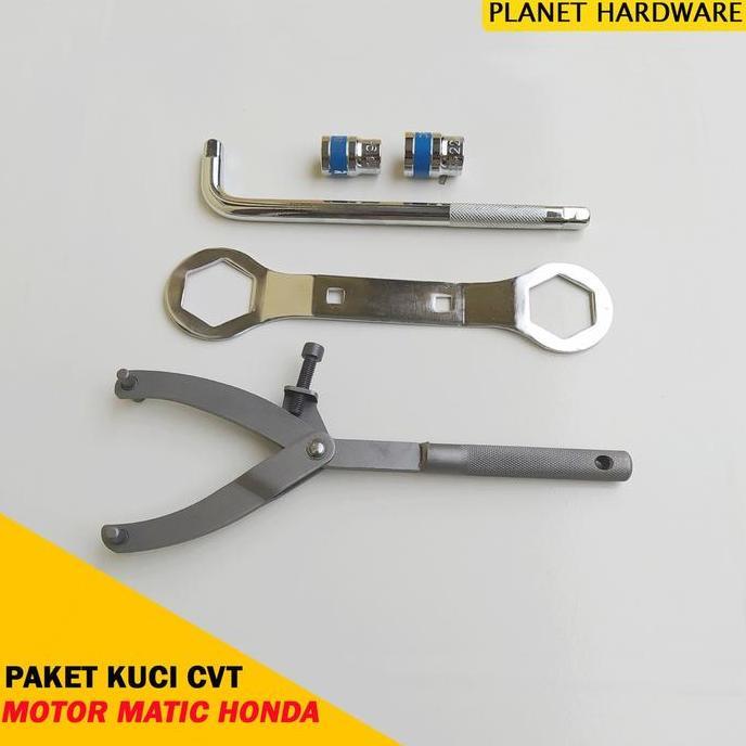 MI-GUSTASTU Paket Kunci CVT Motor Matic Treker Kanvas Ganda 39mm x 41mm Pully Depan Belakang