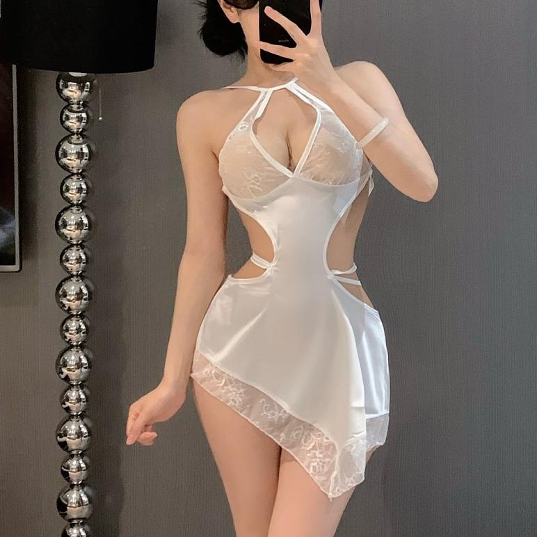 Baju Seksi Wanita Hot Fashion Premium Satin Slim Lingerie Sexy G string Lingery Import Transparan Se