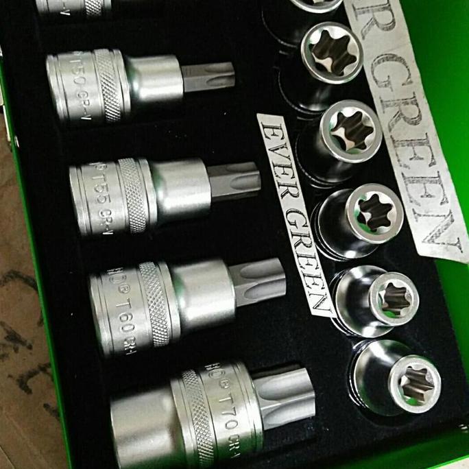 Kunci Shock Bintang set 16 pcs TEKIRO Kunci Sok Bintang set 16 pcs