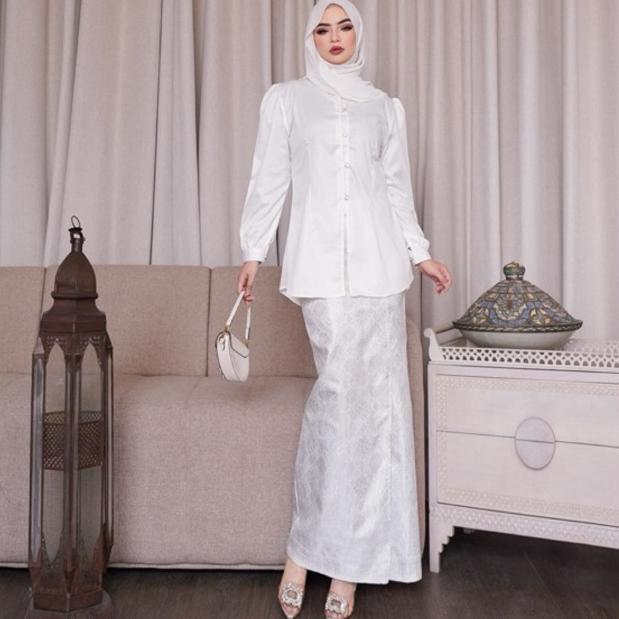 Lakuko - Alea Blouse - Atasan Blouse Katun - Setelan Baju Muslim Wanita Elegan - Blouse Katun Toyobo
