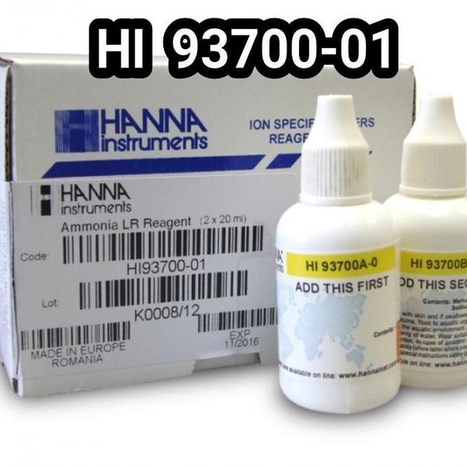 RORONOA- HI-93700-01 Ammonia Low Range Reagents 100 test