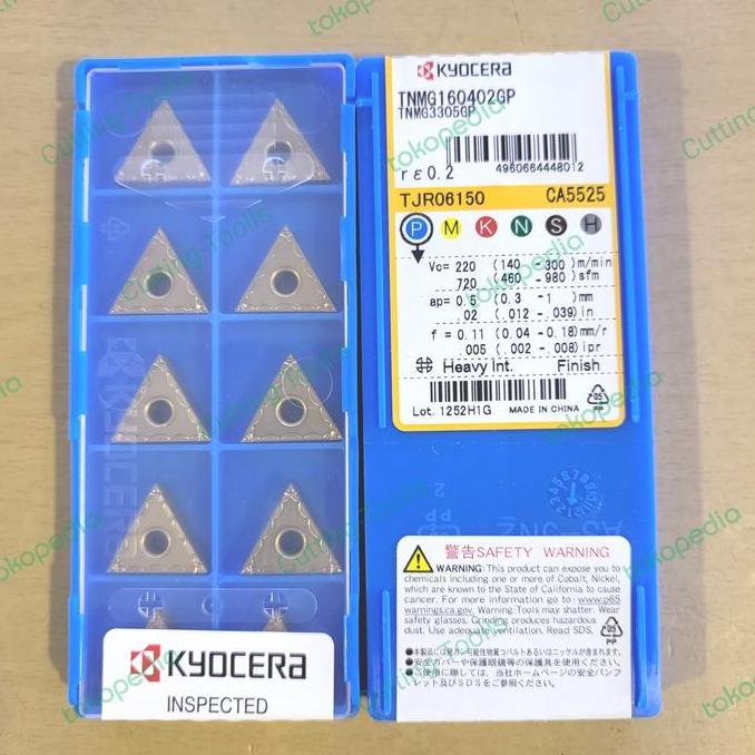 KIATO INSERT TNMG 160402 KYOCERA ORIGINAL TNMG 160402 INSERT BUBUT TNMG 16