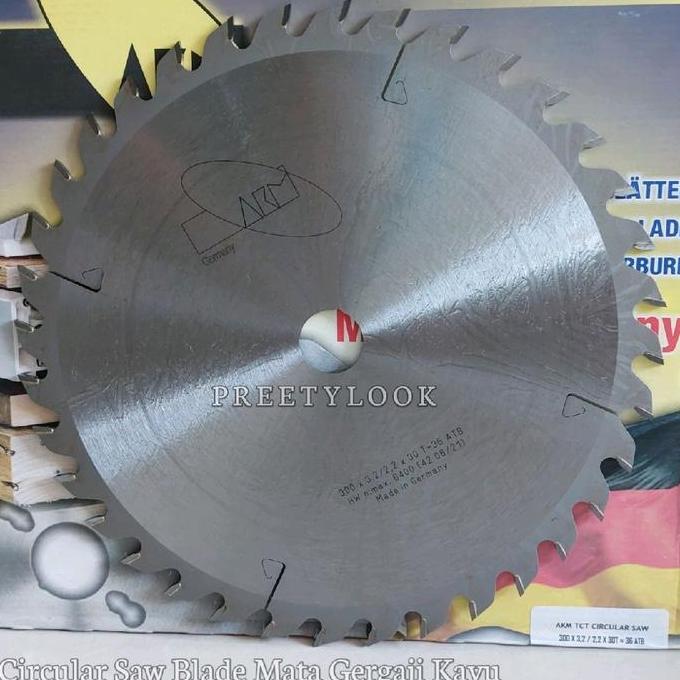 KAHONO mata gergaji circular 12 inch 36T TCT AKM 300 x 36 T Made In Germany