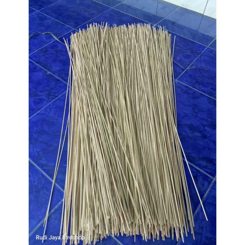 Rf-45 Hjg-7 Ruji Jeruji Bambu Murai Untuk Sangkar Burung Murai Ukuran 2.5 Mm 1 Ikat 1 Pak Isi +- 100