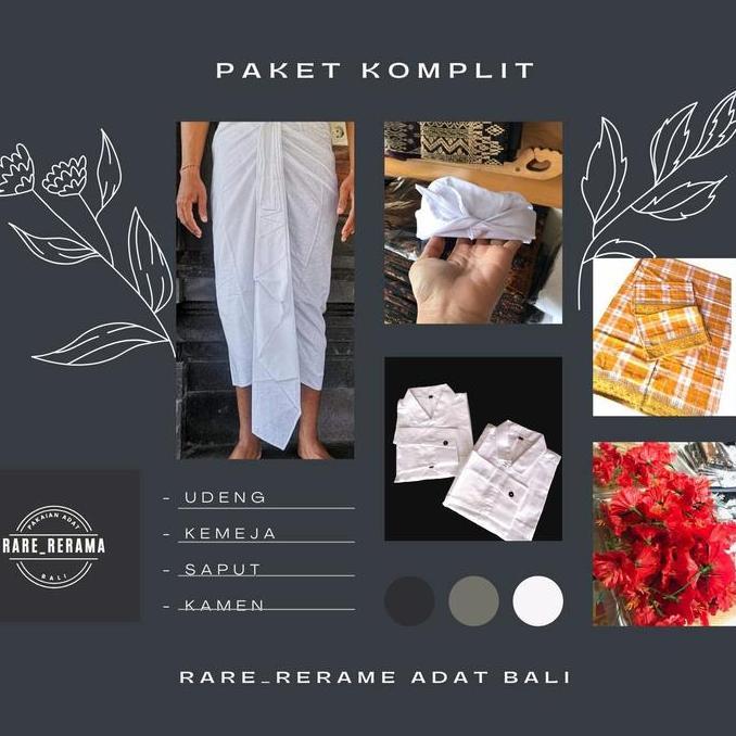set pakaian adat bali,set komplit pakaian adat pria RDN