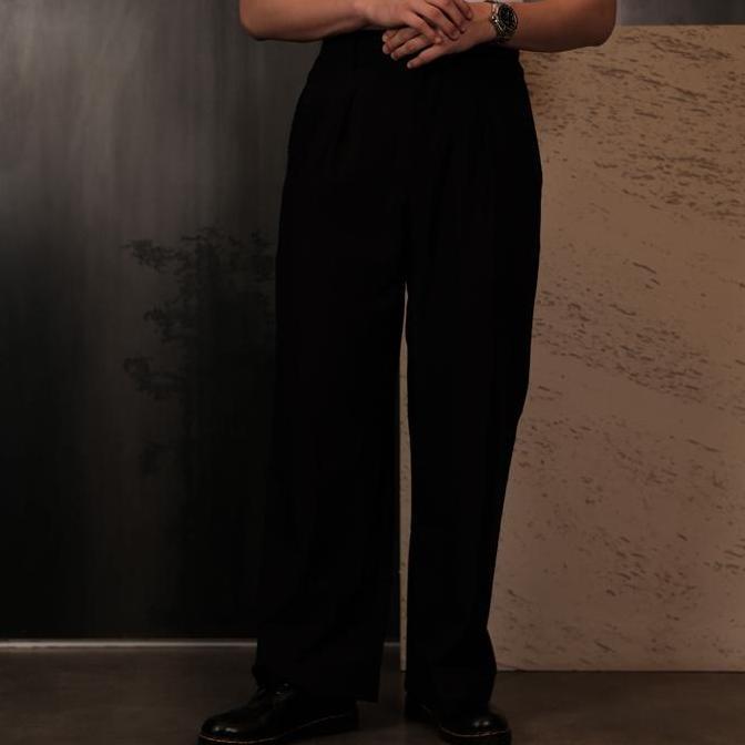 [Fukustudio] Pleated Wide Pants - Celana Panjang Pria