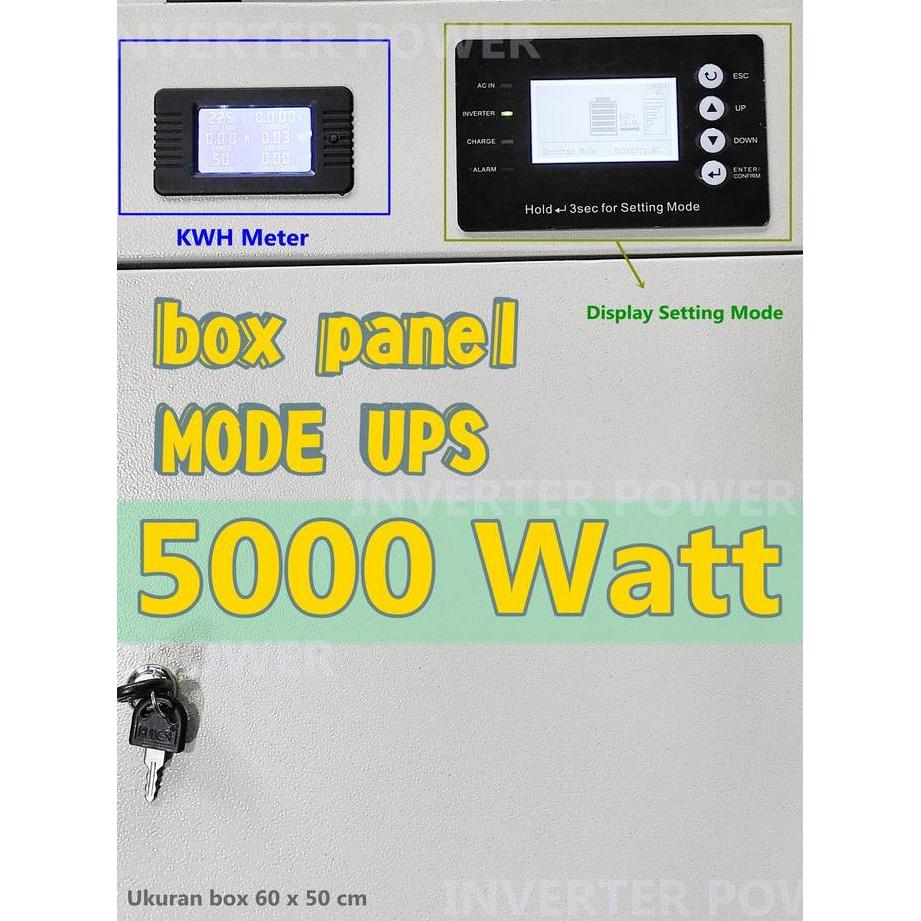 Box panel mode ups inverter paket lengkap trafo 5000 W psw