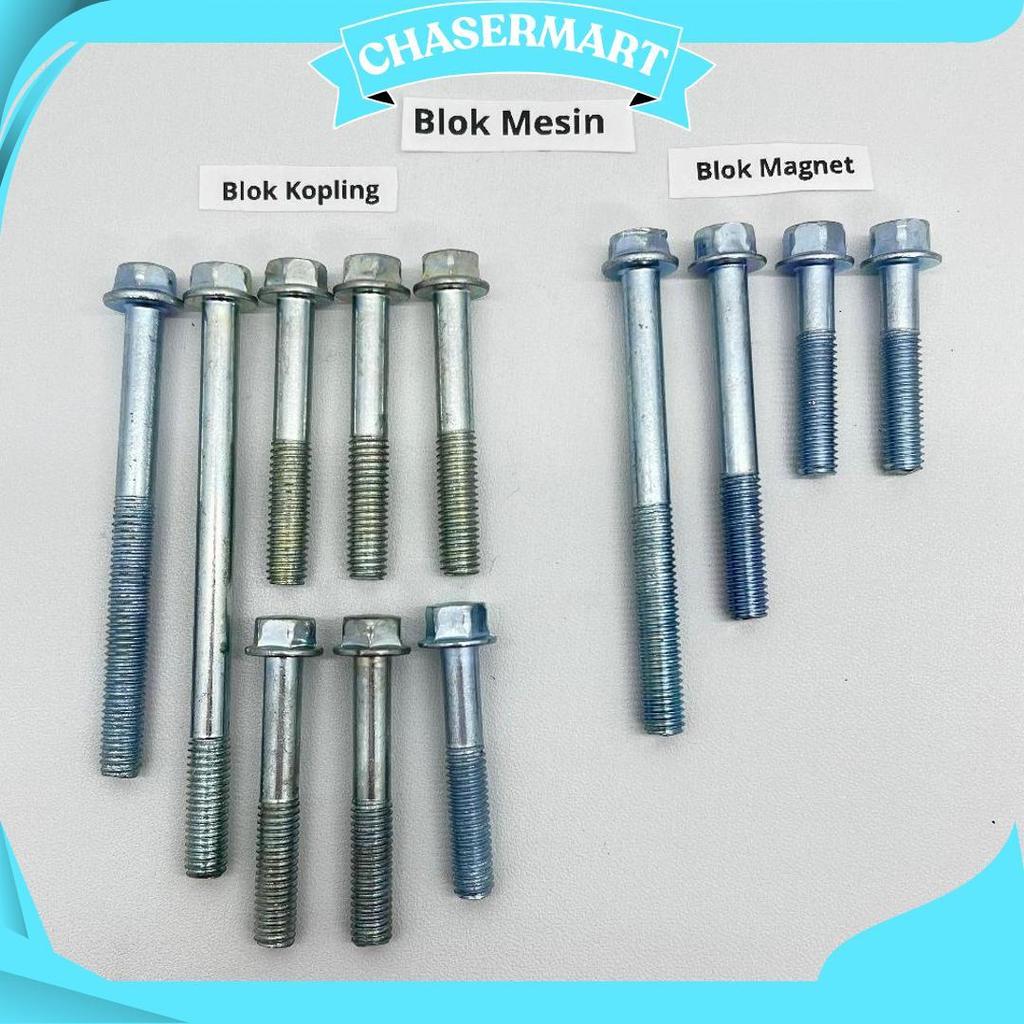 Baut Body Supra Fit Lama / Baut Body Supra X Lama Full Set Ori