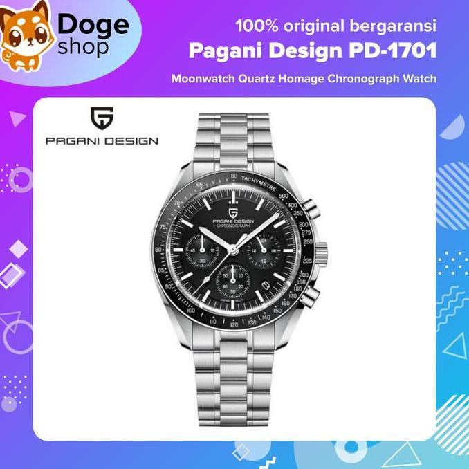 Pagani Design PD-1701 Chronograph VK63 Japan Movement Moonwatch Homage PD1701 Jam Tangan