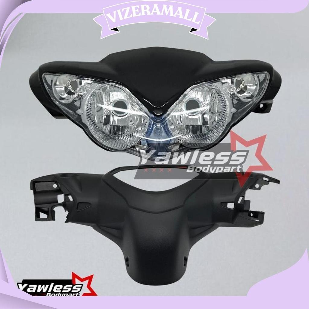 Batok Jupiter Z Burhan + Lampu Depan Jupiter Z Burhan Komplit Warna Hitam Ori