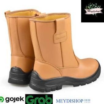 Promo Safety Shoes Sepatu Pengaman Krisbow Hector Warna Coklat Cod