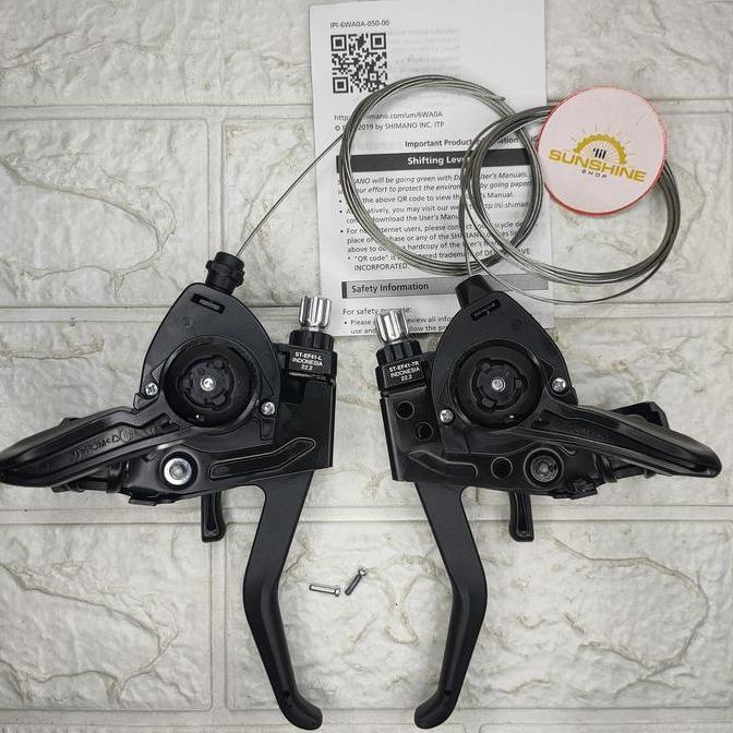 Promo Shifter Plus Handle Rem Shimano St-Ef41 Original Operan 3 X 7 Speed Sepeda Mtb Cod