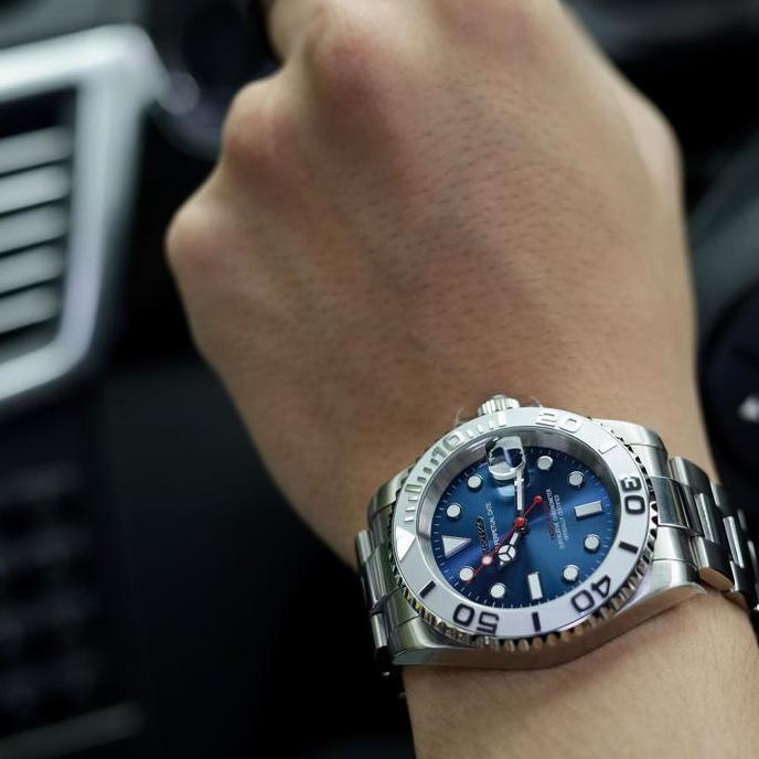 Seiko Yacht Master Blue NH35 Automatic Mod