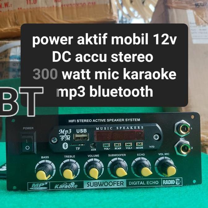 DMS 650 MP3 BLUETOOTH POWER AMPLIFIER MOBIL STEREO 300W ACCU 12V DC ampli accu 12v mobil car stereo 