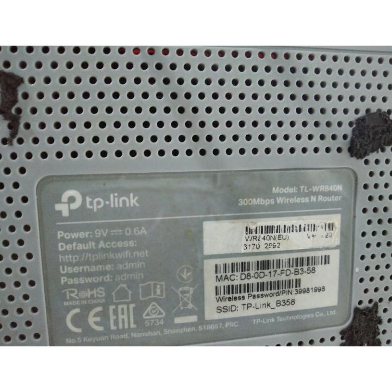 TP-LINK TL - WR 840 N bekas normal Router Wifi
