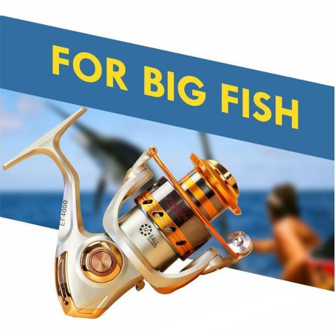 REEL YUMOSHI REELSKING EF8000 dan EF9000 SPOOL METAL 12BB Katrol