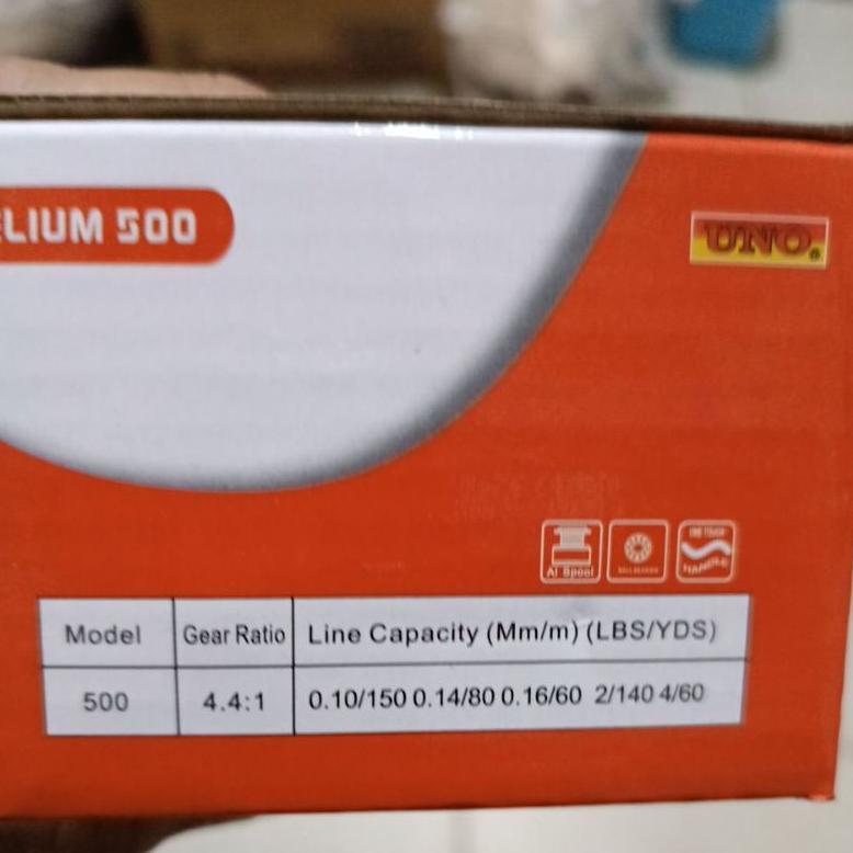 Reel Pancing Udang Uno Helium 500 Mini 8 Bearing Katrol