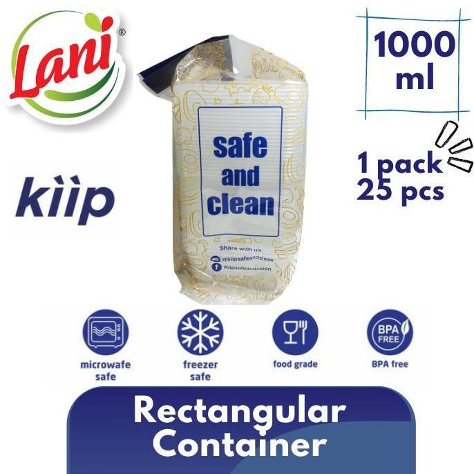 Kiip Thinwall Rectangle 1000 ml