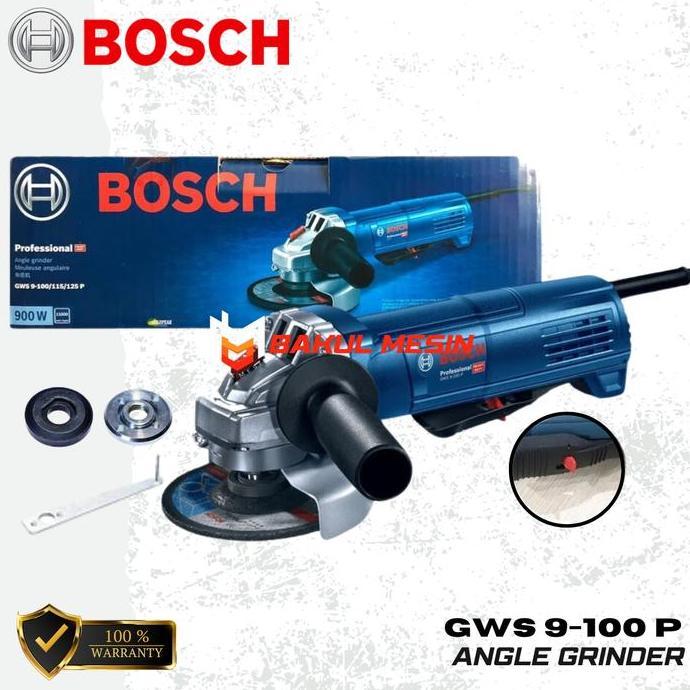 CHRYSAN BOSCH GWS 9-100 P Mesin gerinda tangan 4 inch padle switch GWS9-100P