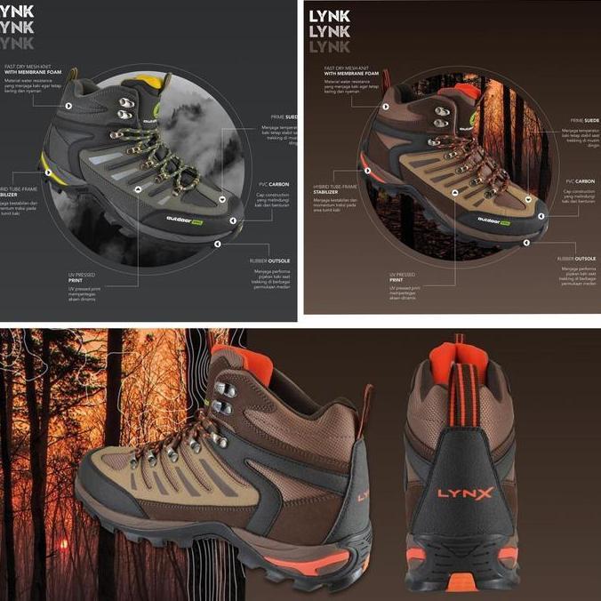 Sepatu Gunung Sepatu Trekking Outdoor Pro Lynx Original Not Consina HM