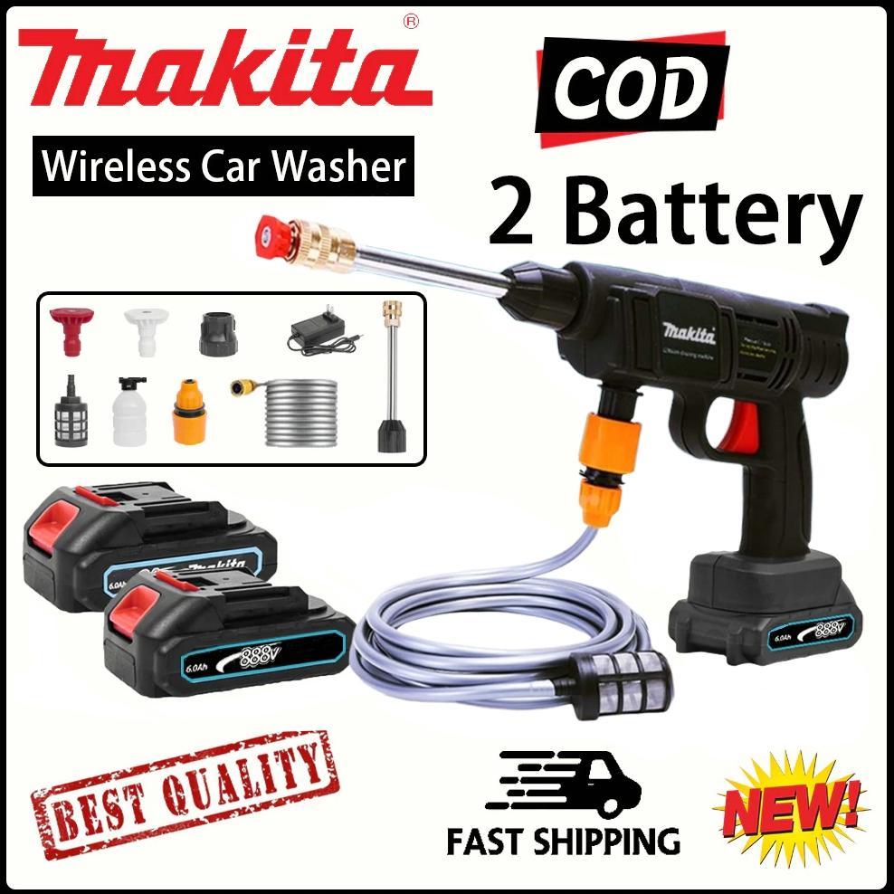 MAKITA 888V Alat Cuci Mobil Pistol Air Tekanan Tinggi Alat Portable Nirkabel Untuk Nyuci Mesin Cuci 