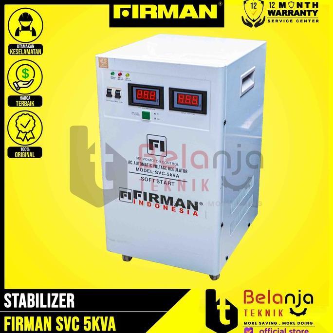 LUFTAIR- Firman Stabilizer SVC 5000 Watt Voltage Stabilizer SVC5000 Watt Mesin