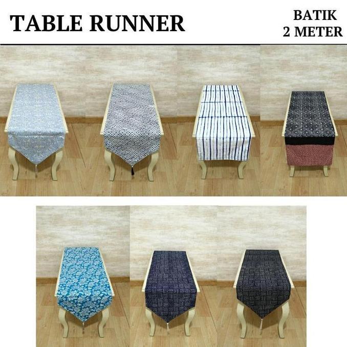 Table Runner / Taplak Meja Makan / Bed Runner Bordir Panjang 2 Meter