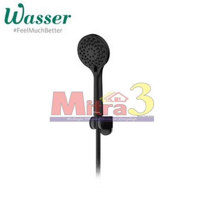 ------] Hand Shower Set WASSER SHX-577 Black (Hitam) / Pancuran Shower Mandi + Selang