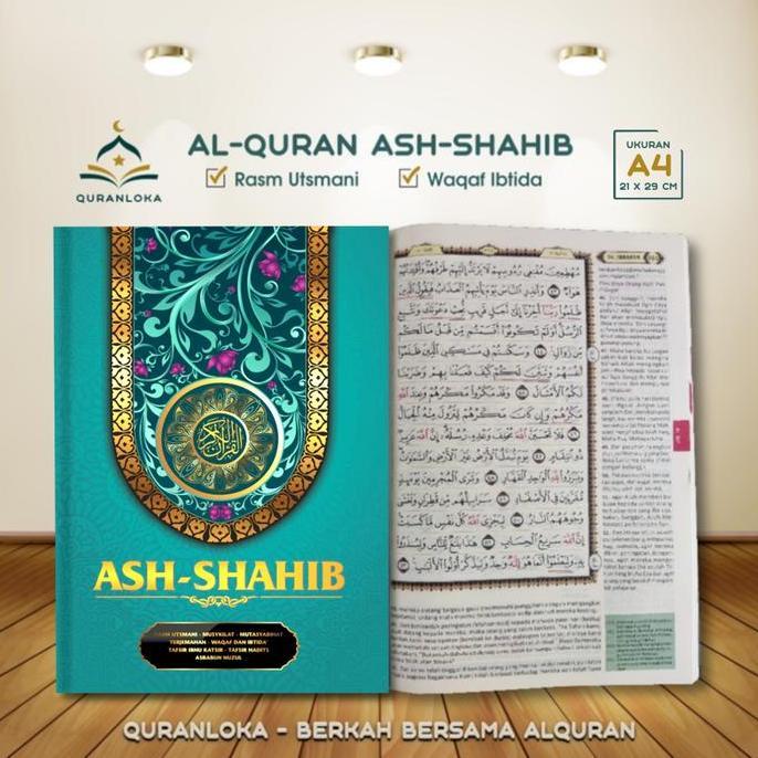 Mushaf Alquran Terjemahan Utsmani Ash Shahib Besar A4