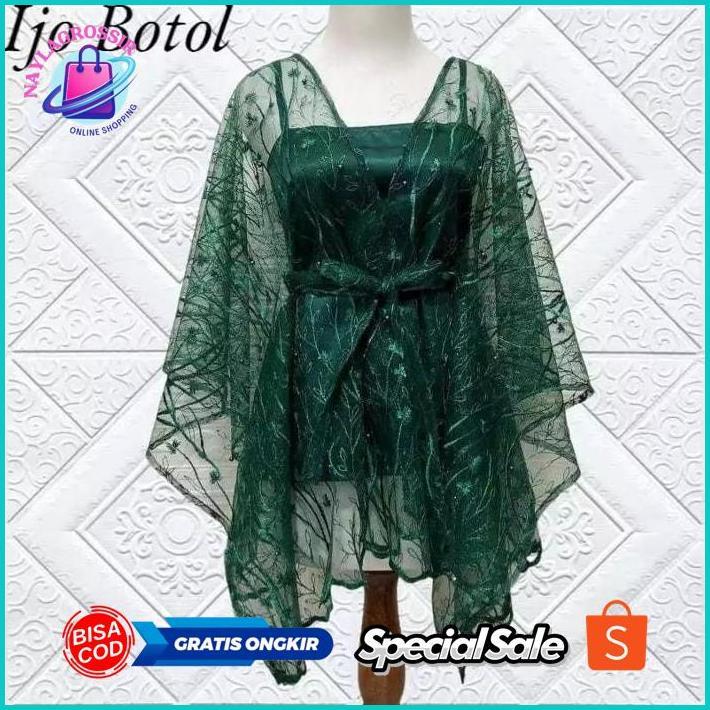 fs-6 New PROMO BISA COD CARDIGAN TILE TALI OUTER BROKAT KONDANGAN OUTER PESTA OUTER KEBAYA WARNA LIL