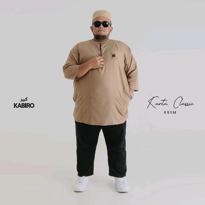 Kurta Dewasa Jumbo - Kurta Pakistan Jumbo - Baju Koko Jumbo Pria Muslim - Kurta Classic Kabiro Rosal
