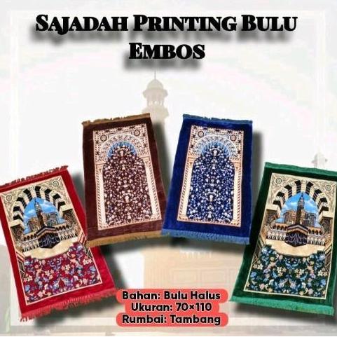 10 Pcs Sajadah Arbain  Embos Turkiye