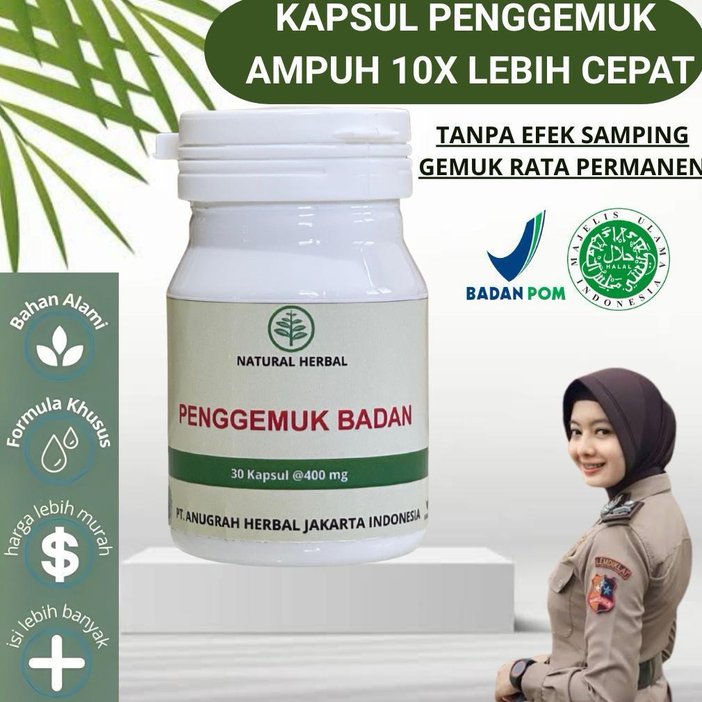 GRATIS ONGKIR PENGGEMUK BADAN NATURAL HERBAL BPOM PERMANEN Obat Gemuk Sehat Herbal Alami Penambah Na