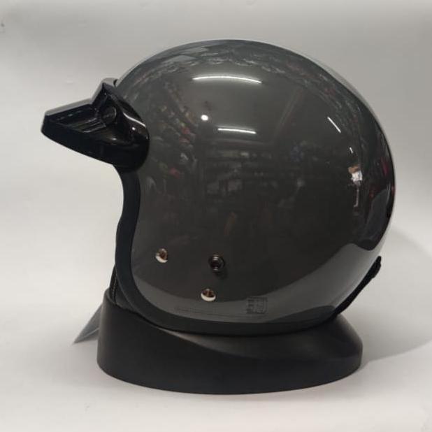 HELM CARGLOSS CFM II CARGLOS SOLID DARK GREY GLOSSY ORIGINAL