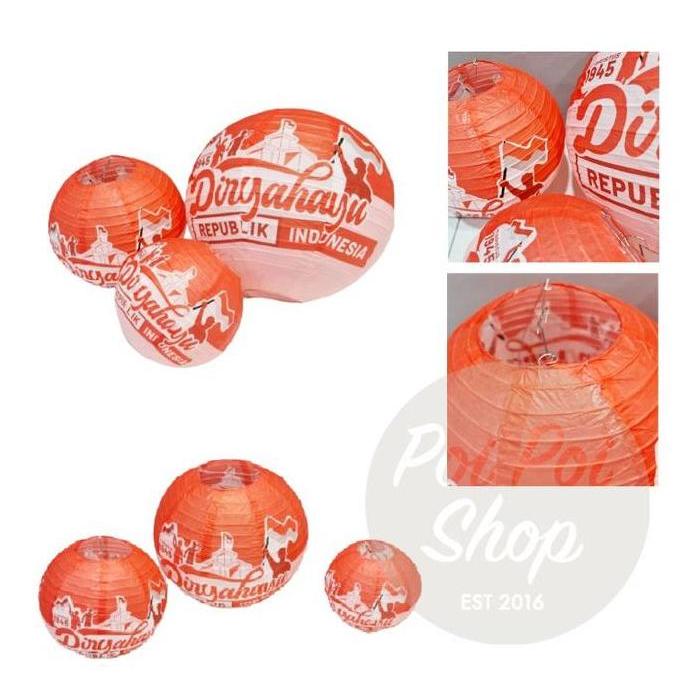 {{{{}}] Lampion Kertas Merah Putih Dekorasi 17 Agustus Merah Putih Lampion Kertas TERMURAH BERKUALIT