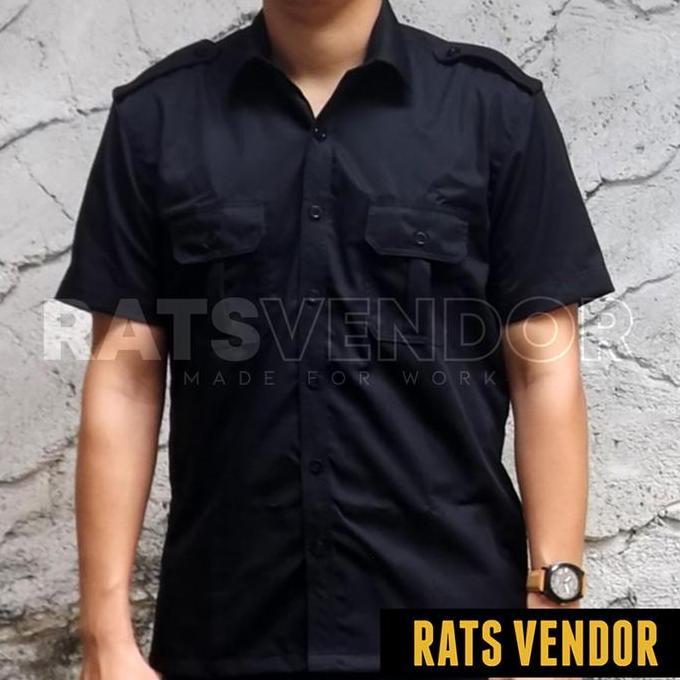 Ratsvendor Kemeja Lapangan / Outdoor / Gunung / Pdl Lengan Pendek Warna Hitam